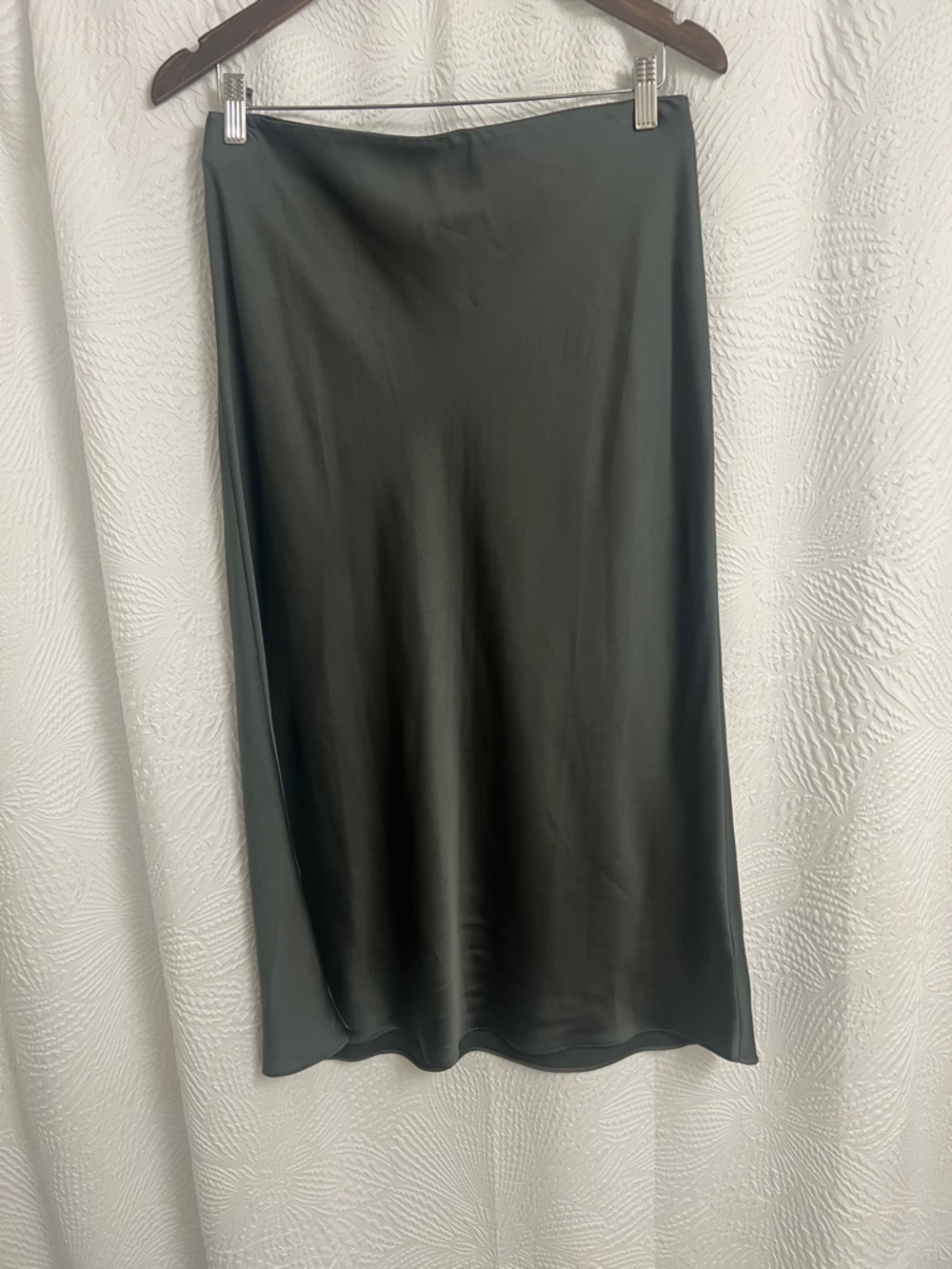 Portmans Black Satin Midi Skirt